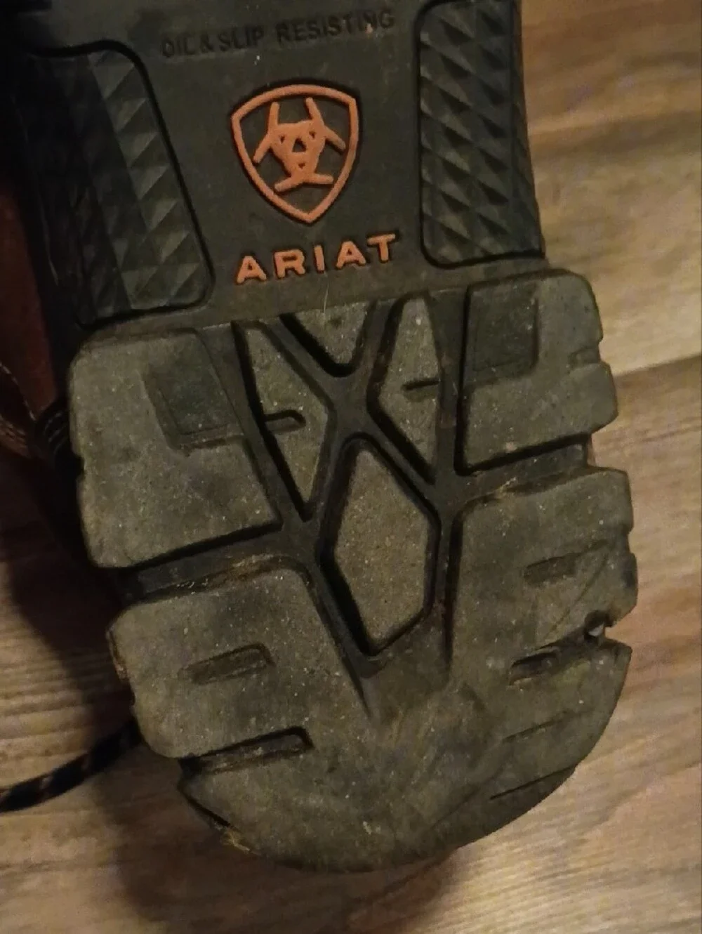 Ariat Brown and Black Men's Work Boots with Reinforced Toe